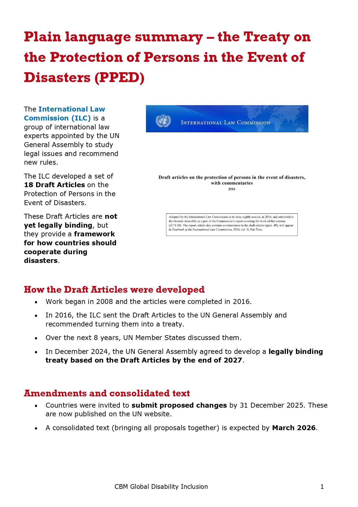Plain language summary document cover